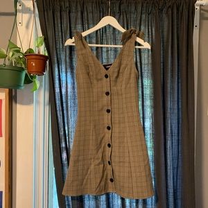 Plaid mini dress XS